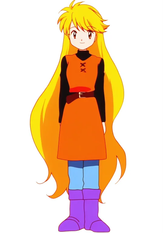 Zzyellow, Brown Eyes, Blonde Hair, Very Long Hair, Absurdly...