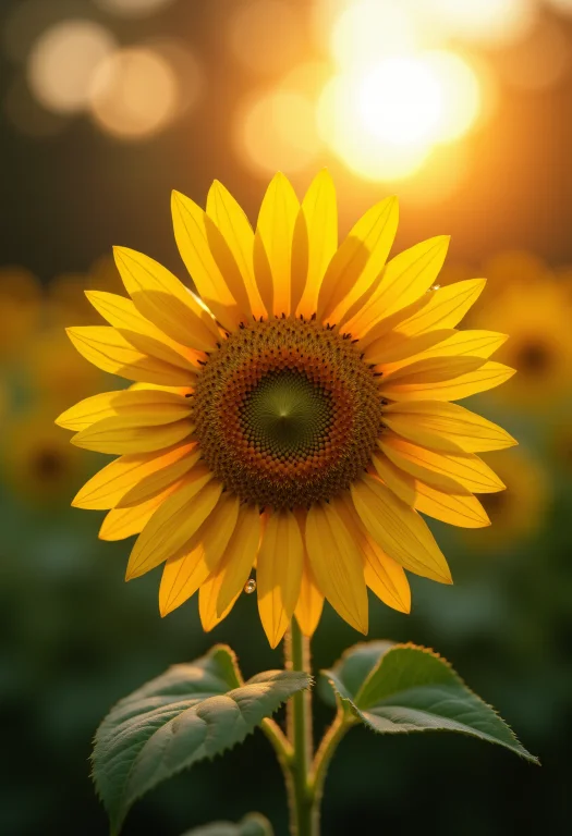 Macro Photography, A Sunflower,vibrant, Shining Starlight,de...