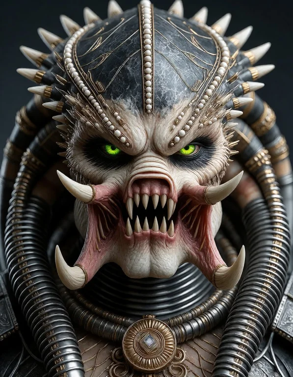 A Highly Detailed, Digital Photograph Of A Futuristic Predat...
