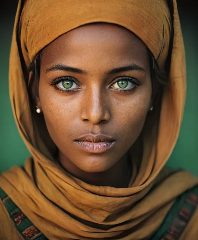 Photography In Stvmccrr Style, A Young Somali Woman With Str...