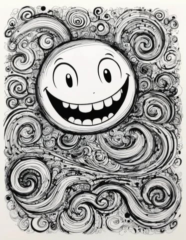 Grinning Chibi, Doodle Art Style . Drawing, Freeform, Swirli... — SDXL AI Prompt: grinning chibi, Doodle Art Style . drawing, freeform, swirling patterns, doodle...