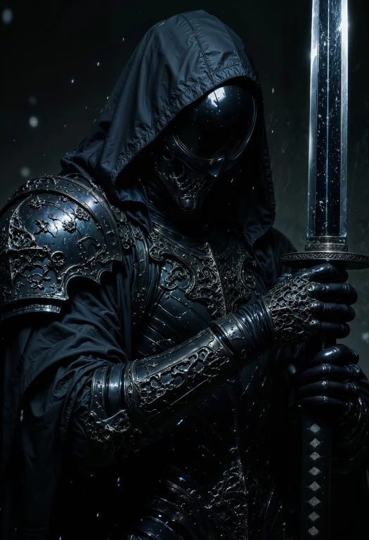 An1mel1nes, A Mysterious, Hooded Figure. The Figure Is Clad...