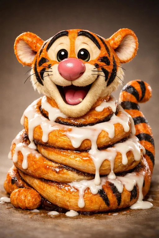 A Hyper-realistic Cinnabon Hybrid Like Tigger From Winnie Th...