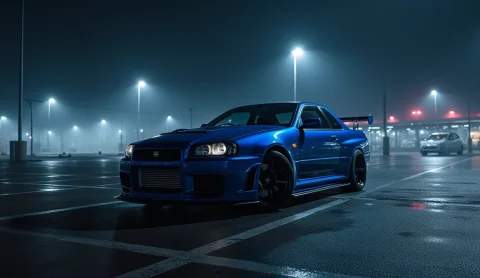 Nissan Skyline R34 — Stable Diffusion AI Prompt: nissan skyline r34