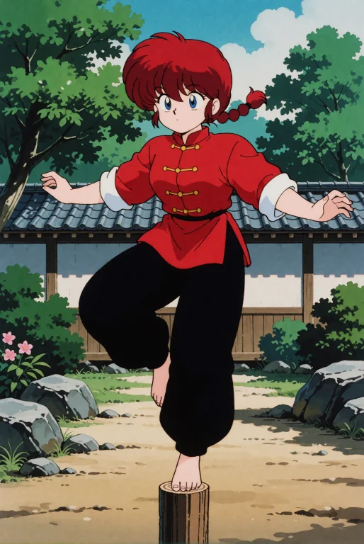 Anime Illustration Of Ranma Chan In A Retroanime From The 19...