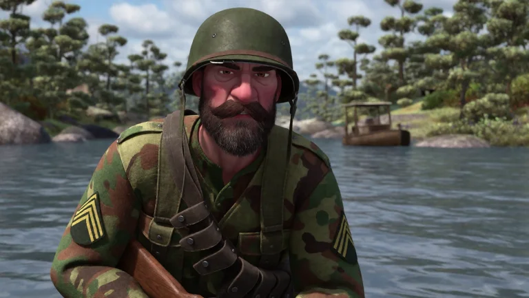 Brv, A Soldier In A River