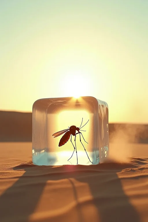 Cinematic Photo Desert, Pale Yellow Sand, Wind Picks Up Sand...