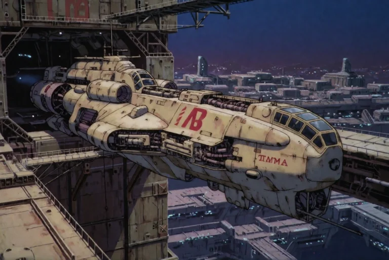 Lain-style This Photograph Depicts A Massive, Weathered Indu...