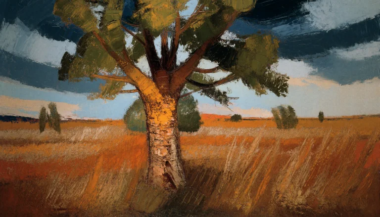 Bcathelin, Oil On Canvas, Scraped Layers, Thick Palette Knif...