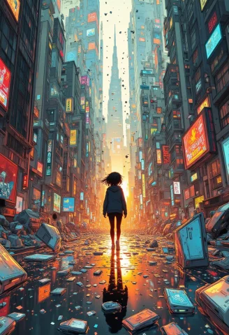 Ff-enhance, Ff-comic, Everything Feels Like Its Barely Holdi... — FLUX AI Prompt: ff-enhance, ff-comic, Everything feels like it’s barely holding together, shatte...