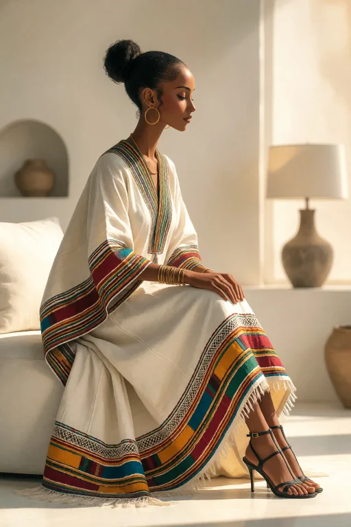 Strangedaal. A Ethiopian Woman, Habesha Features, Tall, Slim...