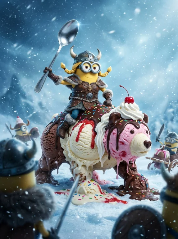 Surreal Fantasy Parody Scene A Female Minion From Despicable...