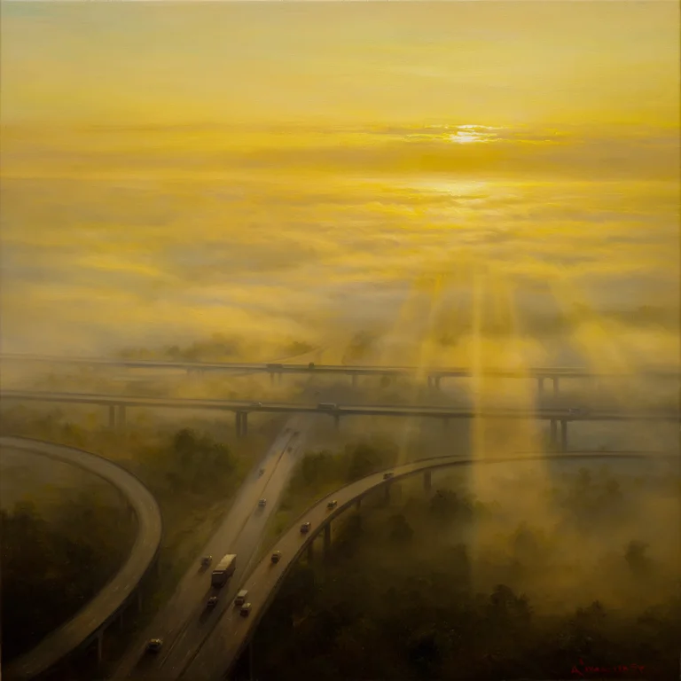 R1536f2daivaz Wide Oil Painting In Aivazovsky Aesthetic, Spr...
