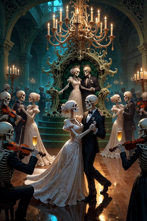 , Boneswm, A Royal Ballroom With A Dance Floor Of Polished F...
