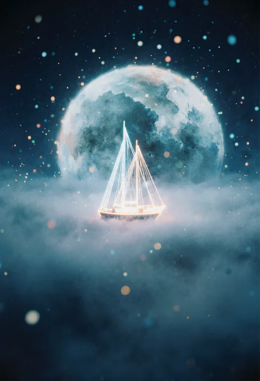 A Bokeh Effect Background With An Airy And Dark Sky Backgrou...