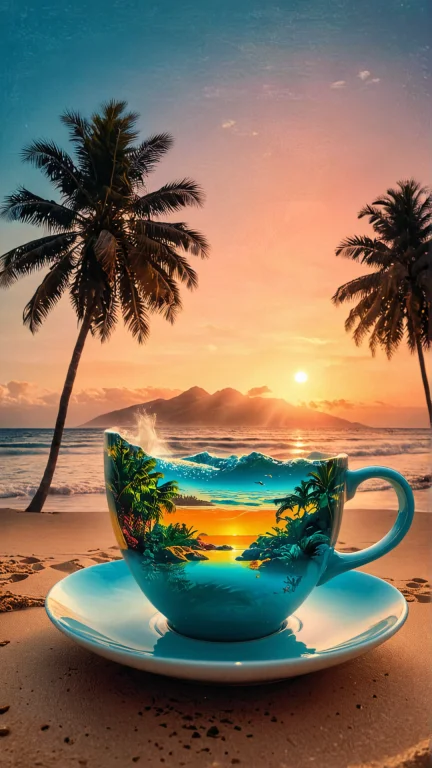 A Stunning Art Piece That Reimagines A Coffee Cup As A Luxur...