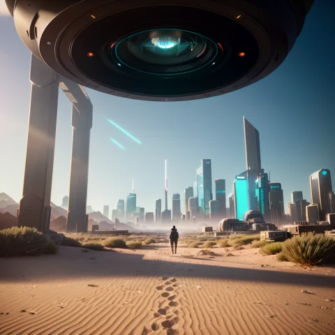 Fpov Shot, Wide Angle, Looking At A High Tech Portal, In Mod... — Stable Diffusion AI Prompt: FPOV shot, wide angle, (looking at a high tech portal, in modern research lab, p...