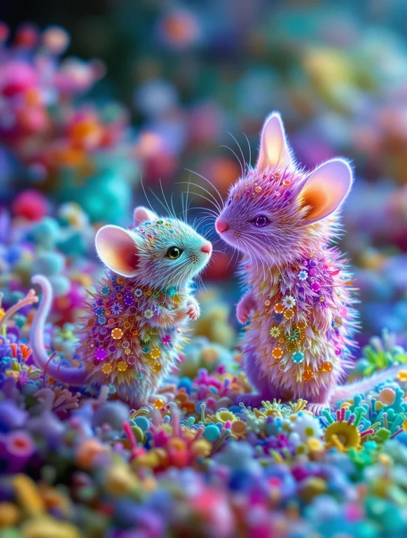 Surreal Vfx, Nano-cat And Nano-mouse Best Friends For Life S...