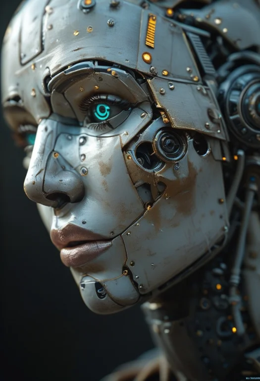 Score9, Score8up, Score7up, Robot, Closeup