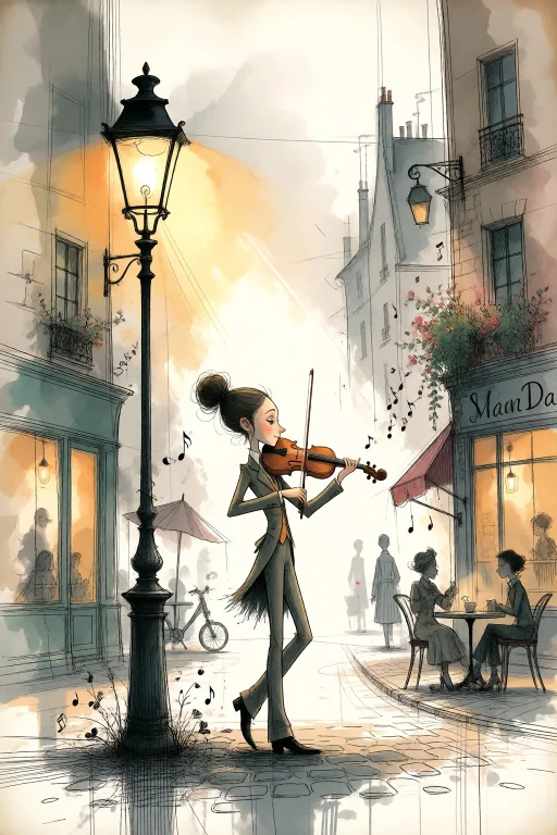 Strangedaal. A Fully Photorealistic Violinist Performs Passi...