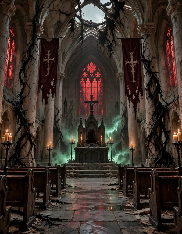 C0nv3nt 0f T0rm3nt, Empty Profaned Chapel Inside A Possessed...