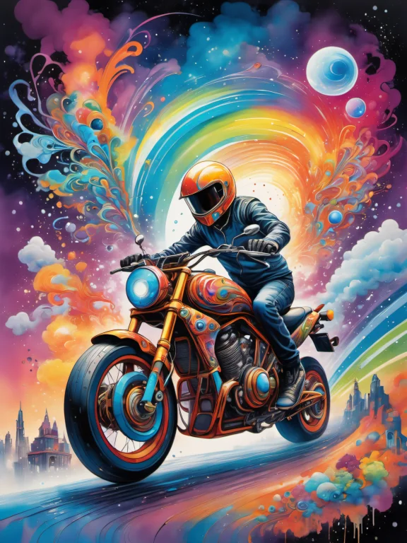 Create An Electrifying Scene Merging The Elements Of A Psych...