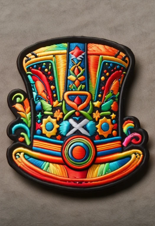 Hippie Rainb0w M0rph Tophat. Ral-embroideredpatch, Rainb0w M...
