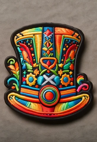 Hippie Rainb0w M0rph Tophat. Ral-embroideredpatch, Rainb0w M... — SDXL AI Prompt: Hippie Rainb0w M0rph Tophat. ral-embroideredpatch, Rainb0w M0rph