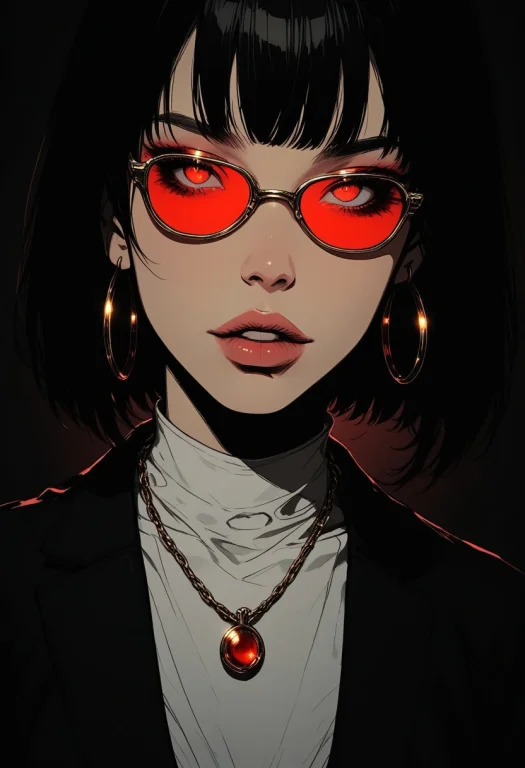 Stylized Digital Portrait Of A Person With Fair Skin And Sho...