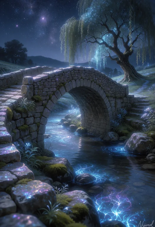 An Enchanting Nocturnal Scene Emerges In This Painterly Imag...
