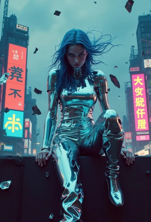 Cinematic Trailer Still Cyber Idol On Dystopian Borde
