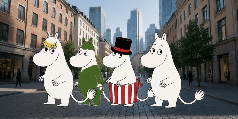 Moomin Goes On A In Helsinki