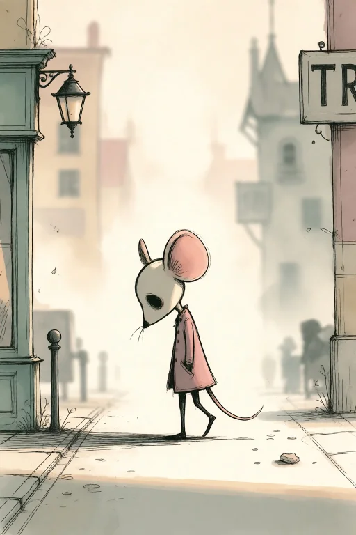 Strangedaal. A Macro View On A Quiet Street Corner, Where Th...