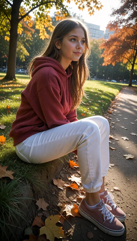 Candid Manner Photo Of Kira. Side View. Kira Wears A Beautif...