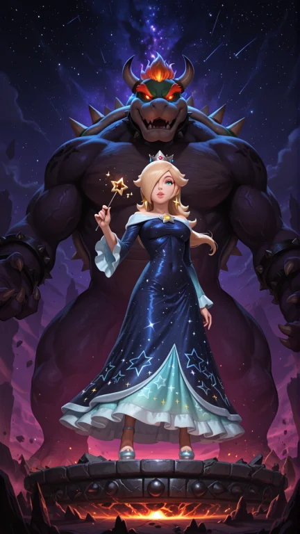 Rosalina From Super Mario Galaxy, Long Platinum-blonde Hair,...