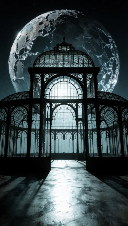 32. Gothic Iron Conservatory, Floating Dead Planet Backdrop,...