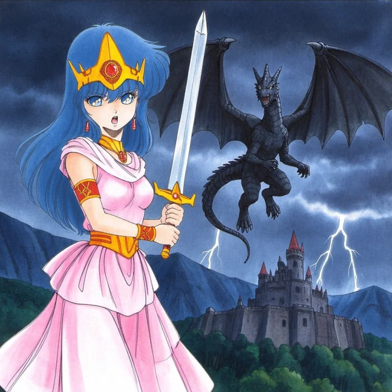 Lorarcselinaanima0020.8, Watercolor Medium, Fantasy World, A...