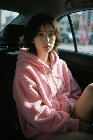 A Realistic Naturalistic Photograph Of A 22-year-old Korean... — Stable Diffusion AI Prompt: A realistic naturalistic photograph of a 22-year-old Korean woman seated alone i...