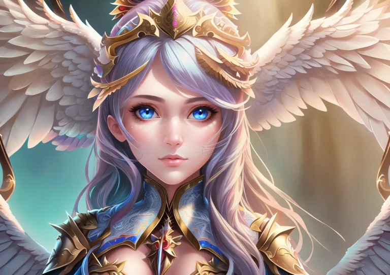 Ultradetailed Profesionnal Photo Of A A Woman, Angelic, Intr...