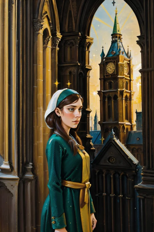 1girl, Loralozhkin0.8 Lozhkin, Scene Art Stylized By Hal Fos...