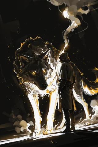 Monochrome0.75, Sketch Art, Line Art, Drawn2, 1boy, Standing... — Stable Diffusion AI Prompt: (monochrome:0.75), (Sketch art, line art, drawn:2), ((1boy, standing, yellow_eye...