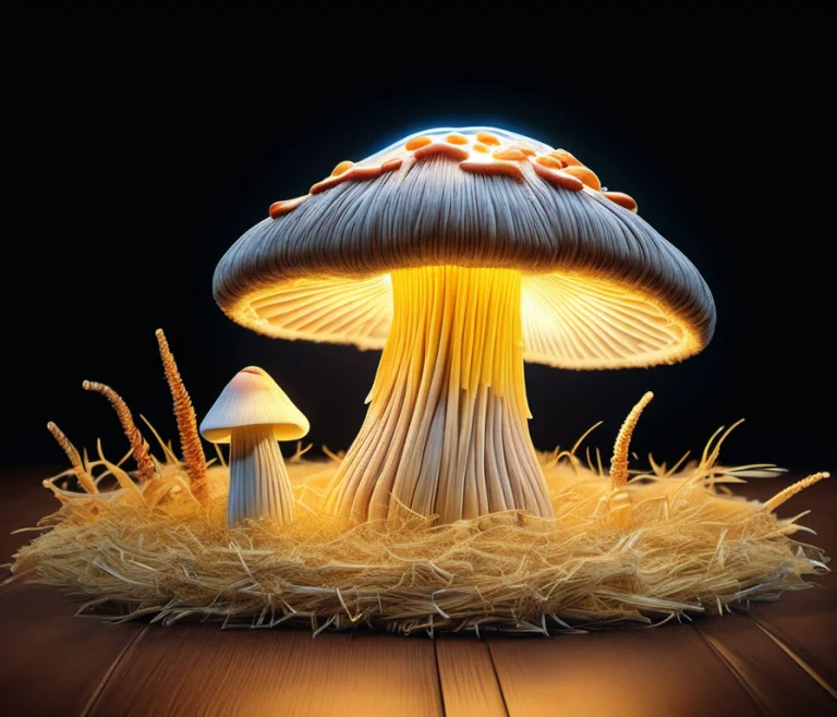 Lorastrawthread0.7 Glowing Mushroom1.5, Made Of Straw0.7, Ru...