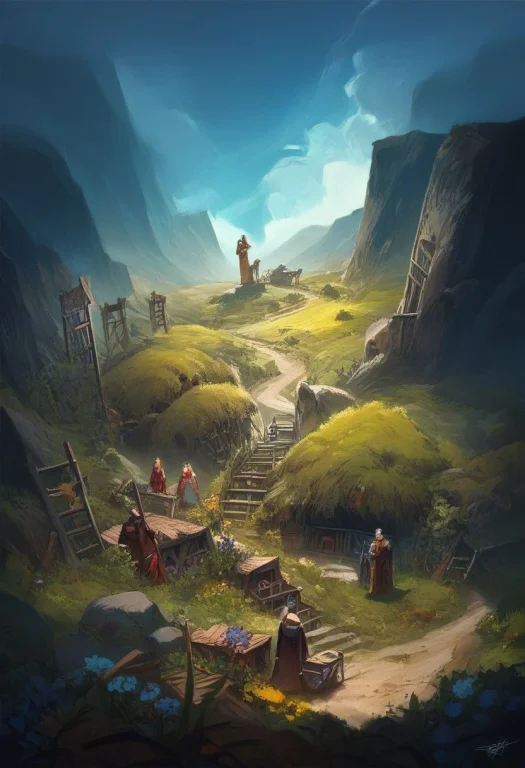 Score9,score8up,score7up, A Faerie Landscape With A Starlit...