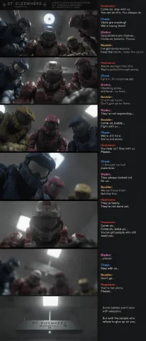 In St. Elsewhere Hospital Rvb Halotroops Machinima With Enti... — Stable Diffusion AI Prompt: in St. Elsewhere hospital RvB HaloTroops machinima with entirely OCs carrying 20...