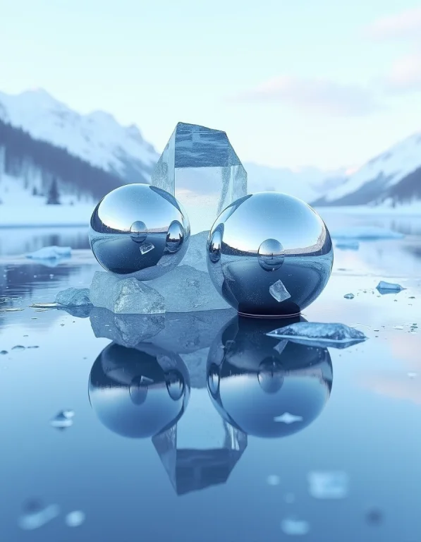 This Is Formed Mercury Mirrored Spheres Embedded In Quartz F...
