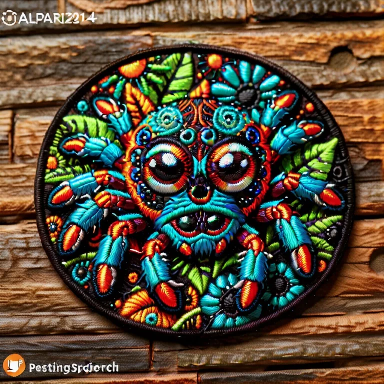 Ral-embroideredpatch Cute Jumping Spider