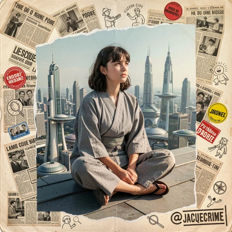 Pstecrime Mixed 1950s Media Collage Of Torn Out Newspaper Cl...
