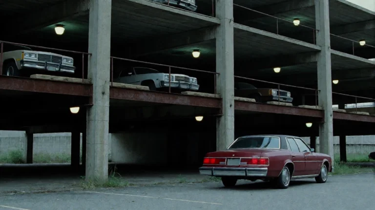 8ml2002, A Weathered, Multi-level Parking Garage Stands In Q...