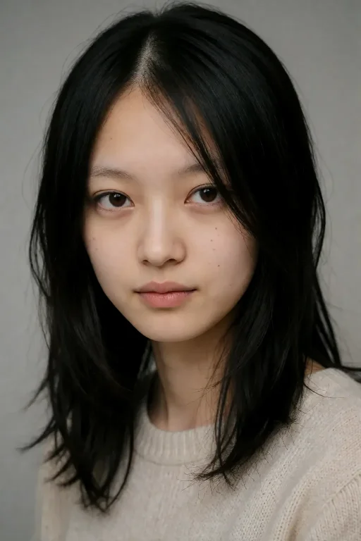 Young Caucasian Female,she Has Pixiecut Blonde Hair