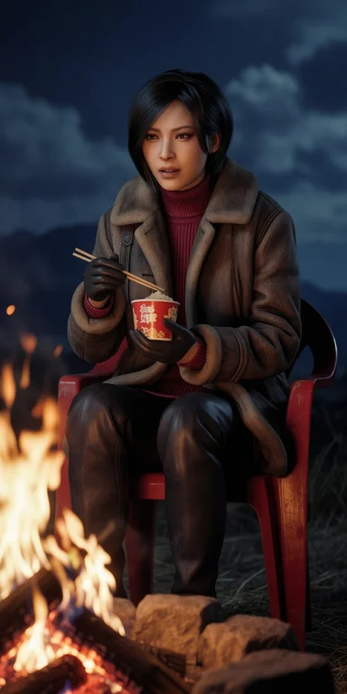 A Still Image Of Adawong, She Is A Woman With Short Black Ha...